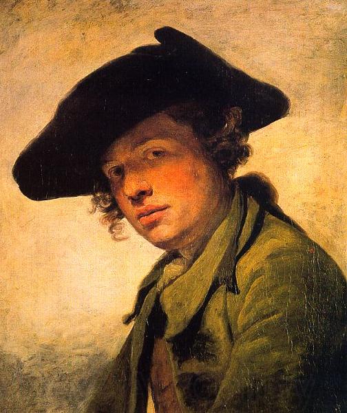 Jean Baptiste Greuze A Young Man in a Hat Norge oil painting art